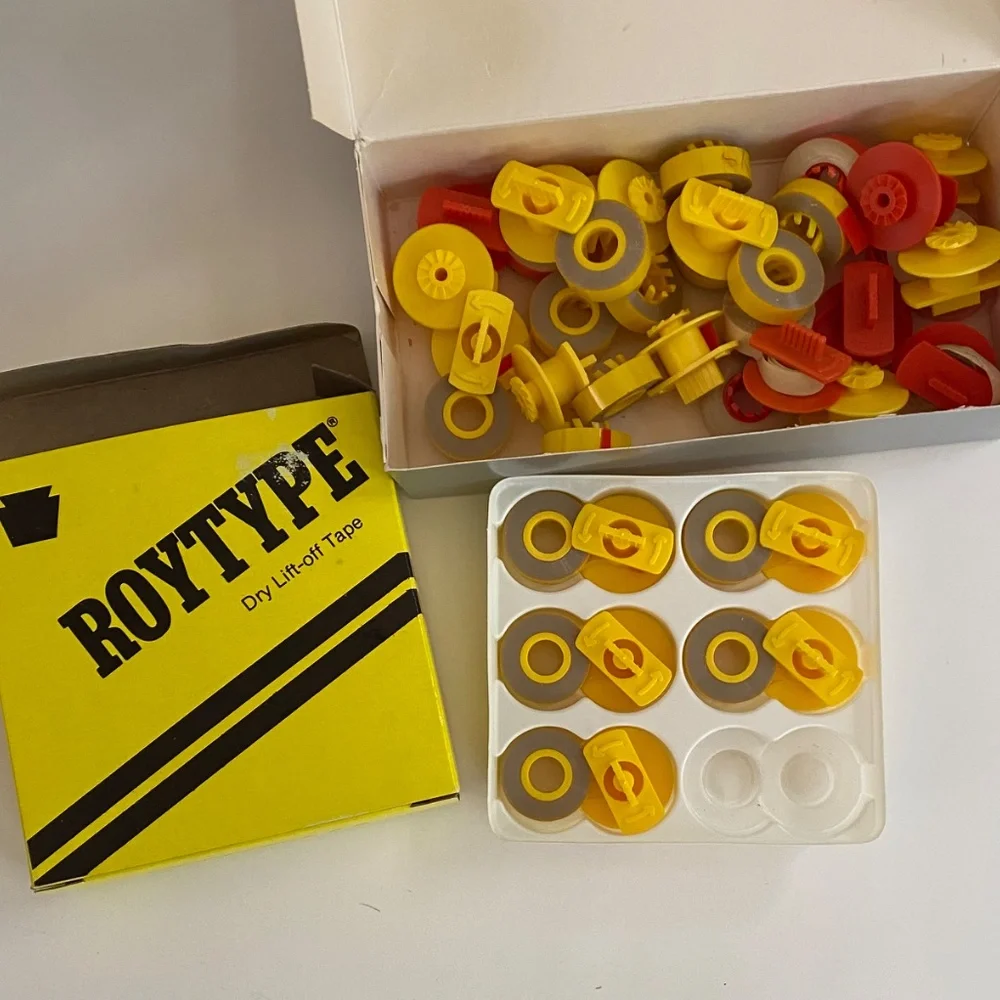 Vintage IBM Typewriter Font Balls & Roytype Dry lift tape- Journalists Writers - Picture 5 of 7